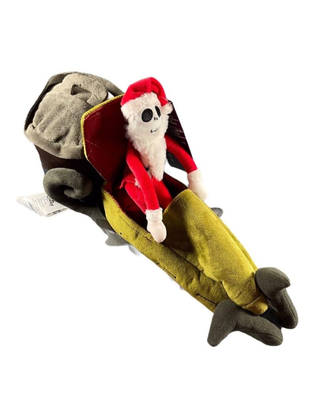 Disney Park Nightmare Before Christmas Santa Claus Jack Skellington Sleigh Plush